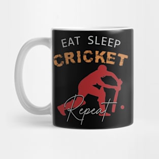 Eat sleep cricket repeat Mug